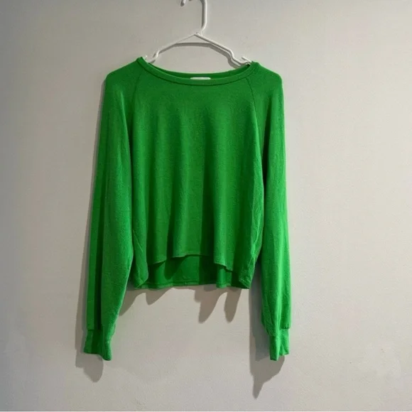 Beyond Yoga Slouchy Lounge Pullover Crewneck Green Small - Picture 4 of 7